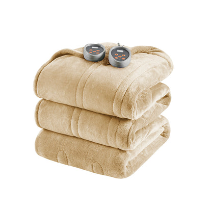 Heated Microlight to Berber Blanket - Tan