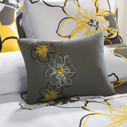 Allison Floral Duvet Cover Set - Yellow