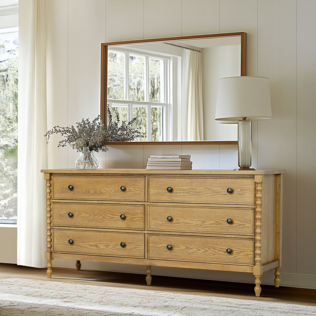 Beckett 6-drawer dresser (70"W) - Natural