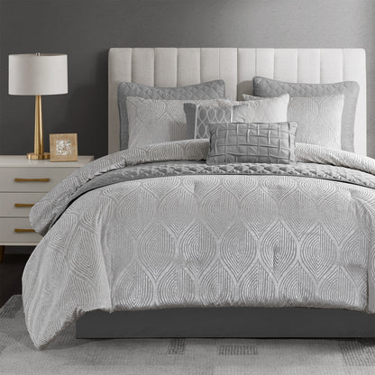 Nocturne Comforter Set - Grey