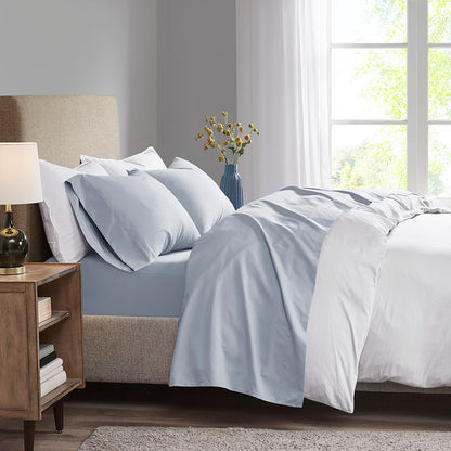 Luxurious Brushed Microfiber Deep Pocket Sheet Set - Blue
