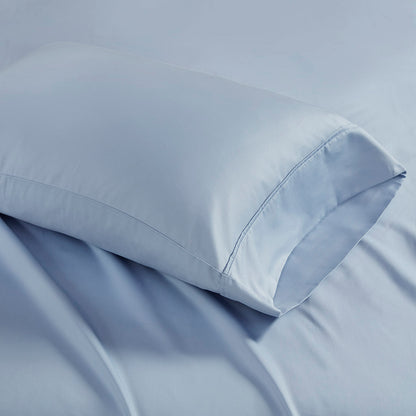 1500 Thread Count Cotton Blend 4 PC Sheet Set - Blue