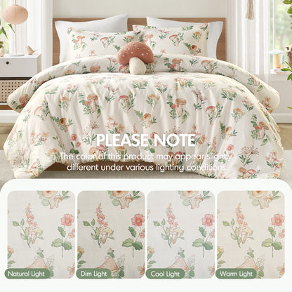 Gwen Mushroom Garden Comforter Set - Green