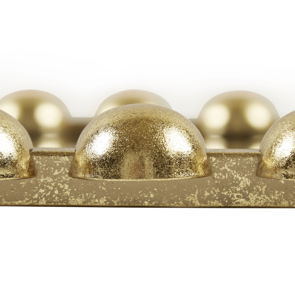 Marlowe 24X36 Arch Beaded Wall Mirror - Gold