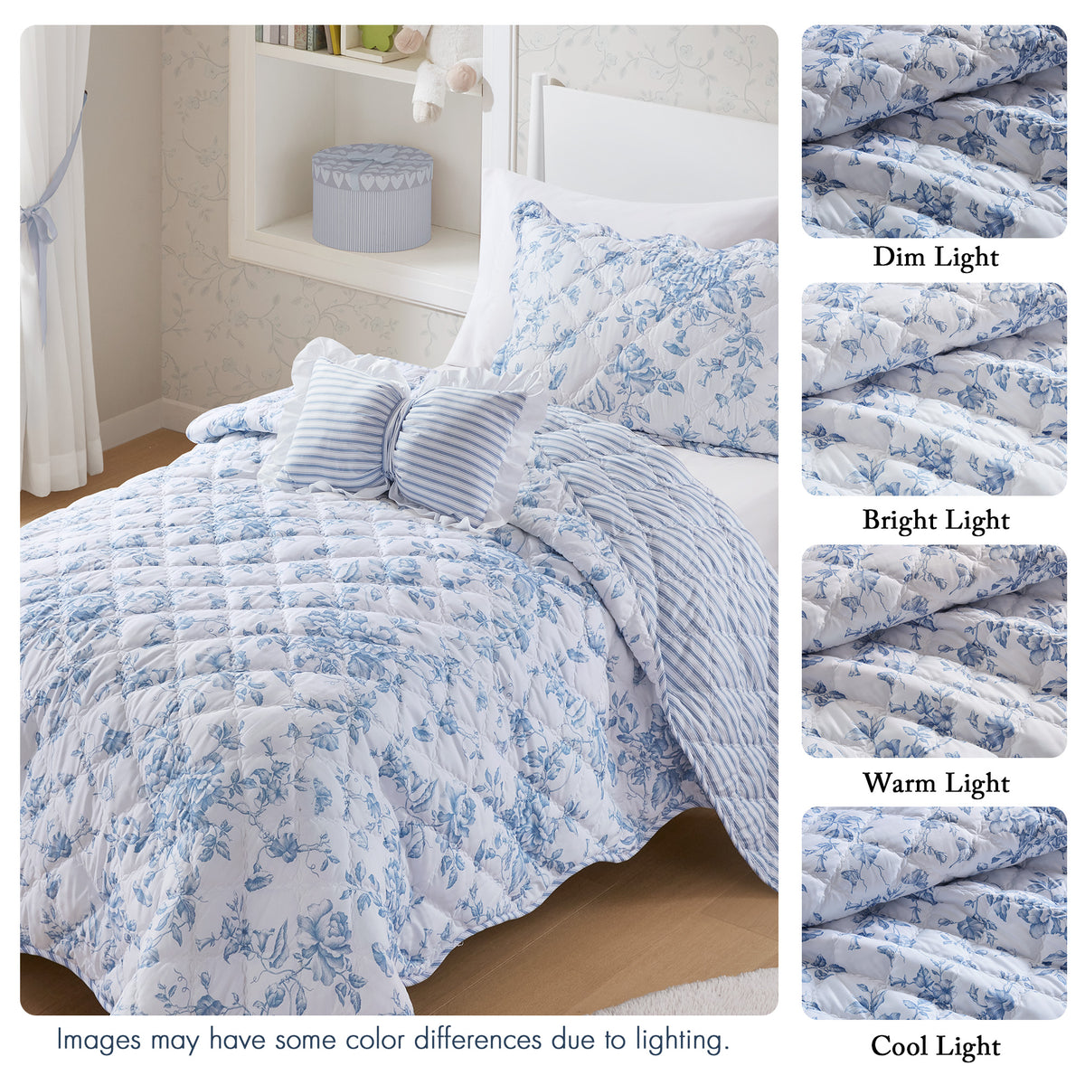 Adele Quilt Set - Blue