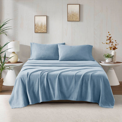 Micro Fleece Sheet Set - Blue