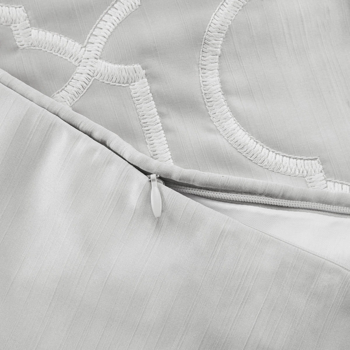 Montague European Pillow Sham - Silver