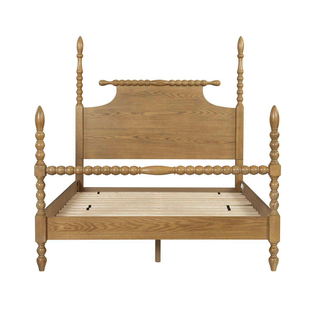 Beckett Turned Wood Spindle Bed - Natural