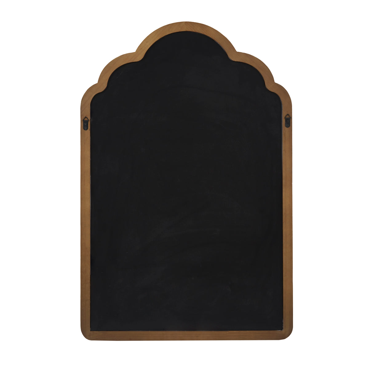 Marbella Scalloped Wood Wall Mirror - Brown