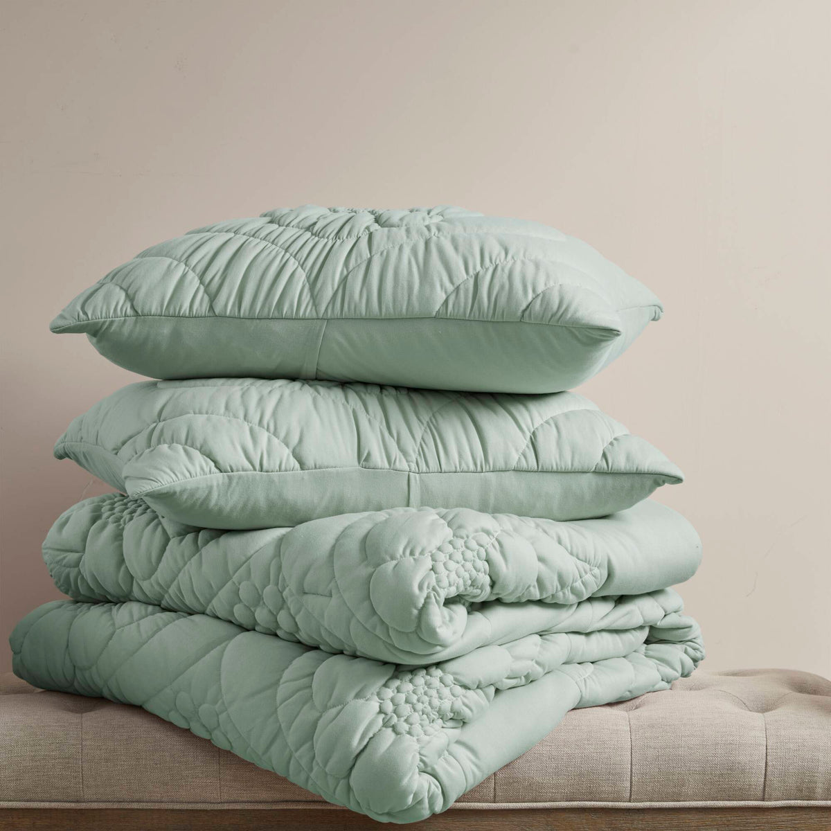 Elise Comforter Set - Sage