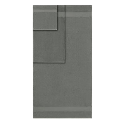 Turkish Cotton 6 Piece Bath Towel Set - Charcoal