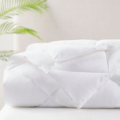Maximum Warmth Cotton Down Alternative Featherless Comforter - White
