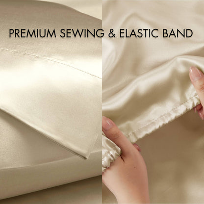 Satin Luxury Sheet Set - Champagne