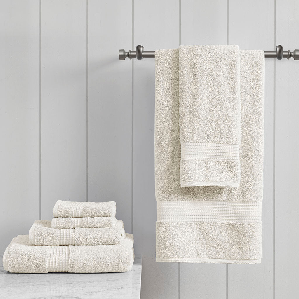 Organic 6 Piece Organic Cotton Towel Set - Ivory
