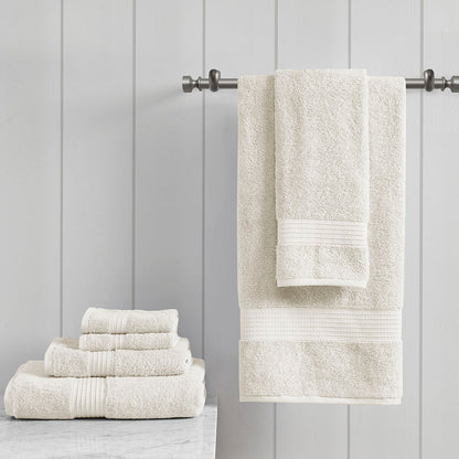 Organic 6 Piece Organic Cotton Towel Set - Ivory