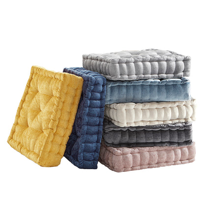 Azza Poly Chenille Square Floor Pillow Cushion Compress Pack - Blush