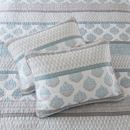 Surya Quilt Set - Aqua
