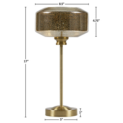 Lumivive 17" Mercury Glass Table Lamp - Gold
