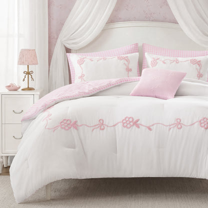 Tiffany Comforter Set - Pink