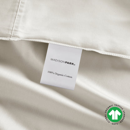 300 Thread Count 100% Organic Cotton Deep Pocket Sheet Set - Ivory