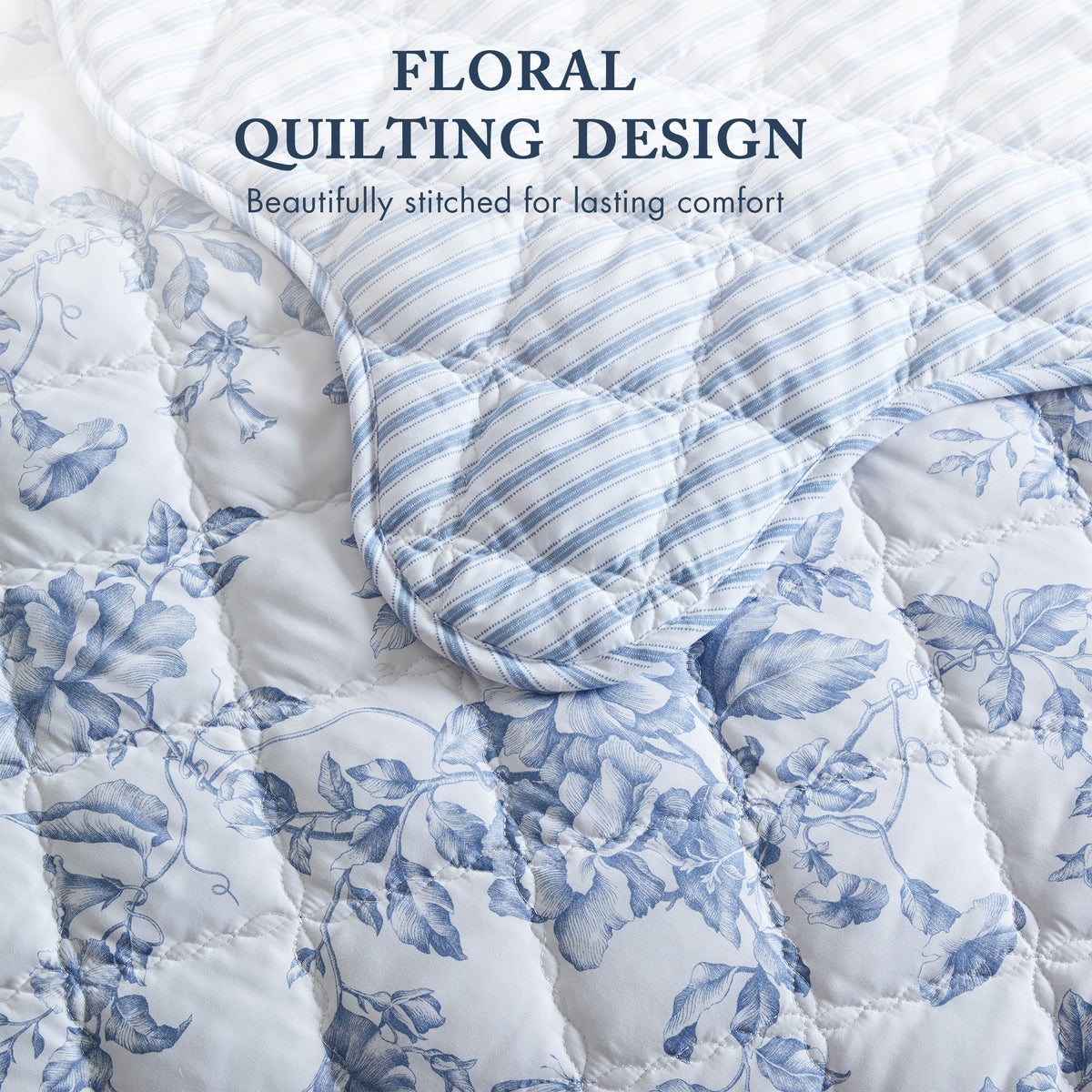 Adele Quilt Set - Blue