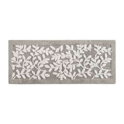 Serene Cotton Tufted Bath Rug - Grey