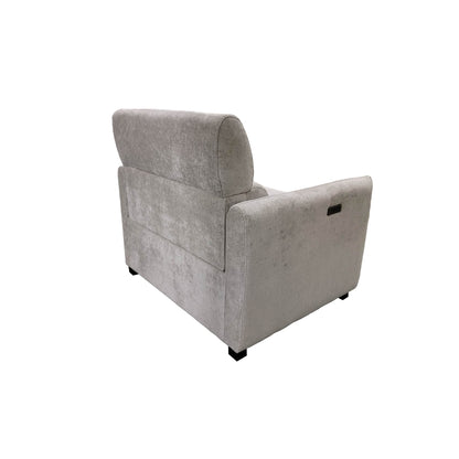 Ava Power Modern Recliner - Light Grey