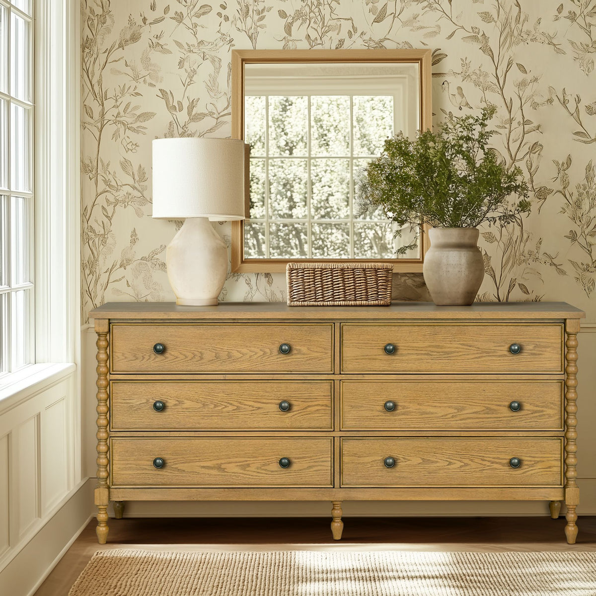 Beckett 6-drawer dresser (70"W) - Natural