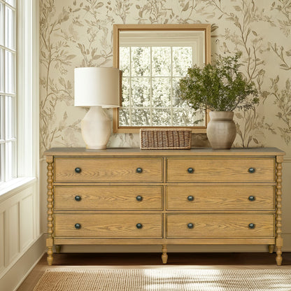 Beckett 6-drawer dresser (70"W) - Natural
