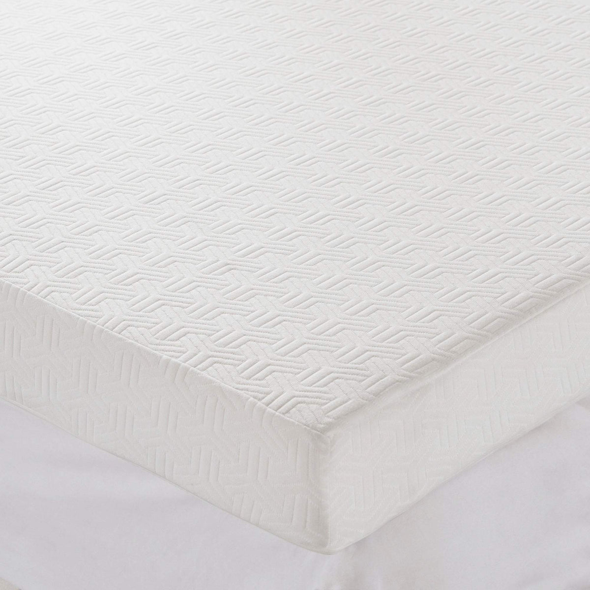 4" Gel Memory Foam with 3M Cover White Mattress Topper Mattress Topper By Olliix/JLA HOME (E & E Co., Ltd)
