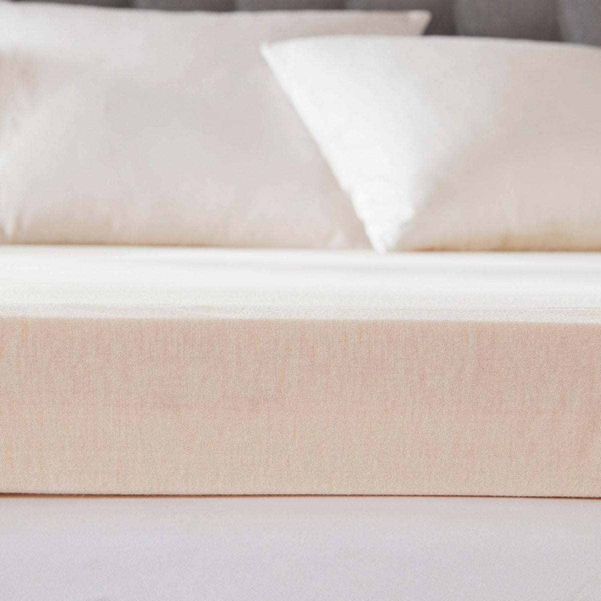 4" Gel Memory Foam with 3M Cover White Mattress Topper Mattress Topper By Olliix/JLA HOME (E & E Co., Ltd)