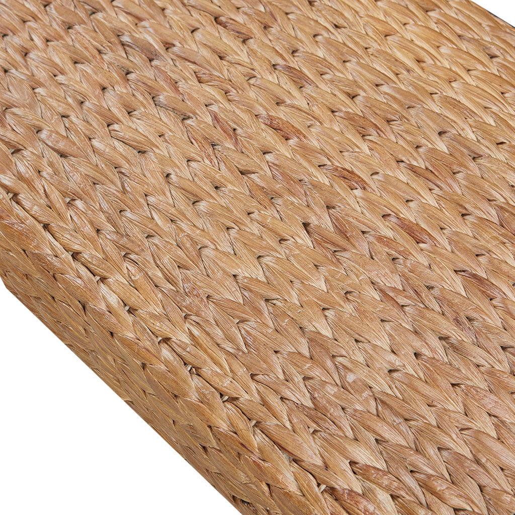 Seadrift Hand-woven Water Hyacinth Accent Bench - Brown