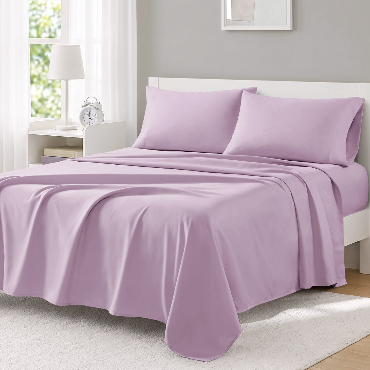 Microfiber All Season Soft Touch Sheet Set - Lavender
