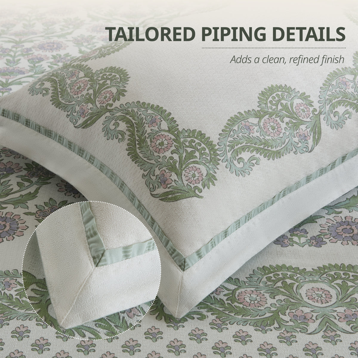 Tilly Comforter Set - Green