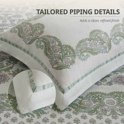 Tilly Comforter Set - Green