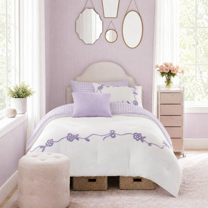 Tiffany Comforter Set - Purple