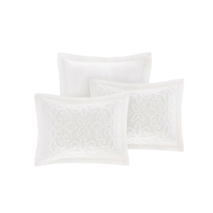 Sabrina 5 Piece Tufted Cotton Chenille Daybed Set - Off-White