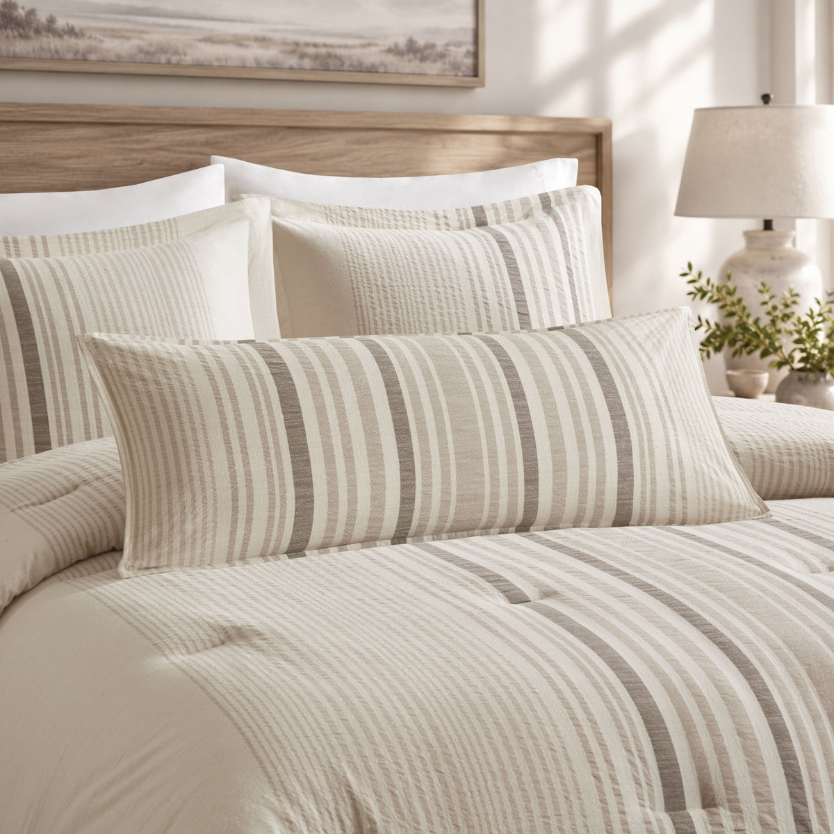Ellery Body Pillow Cover - Natural