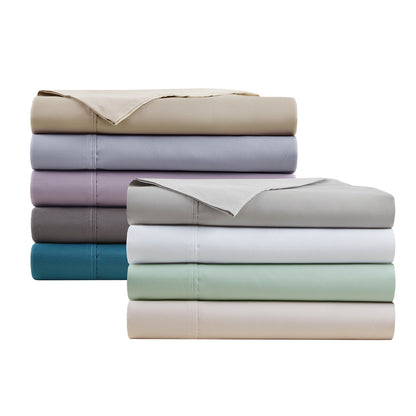600 Thread Count Cooling Cotton Blend 4 PC Sheet Set - Blue