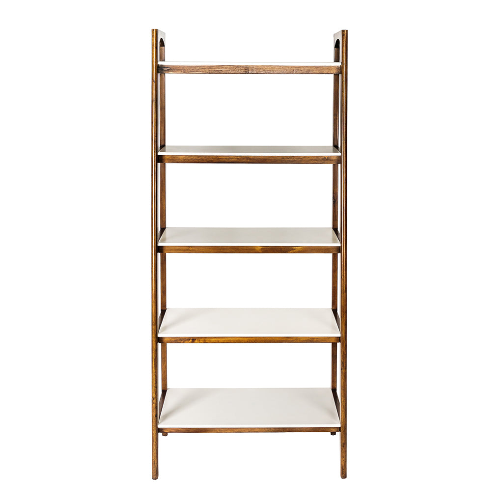 Parker Shelf / Bookcase - Off-White/Pecan