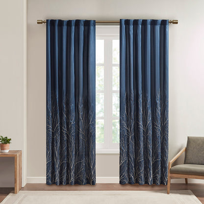Andora Curtain Panel - Navy