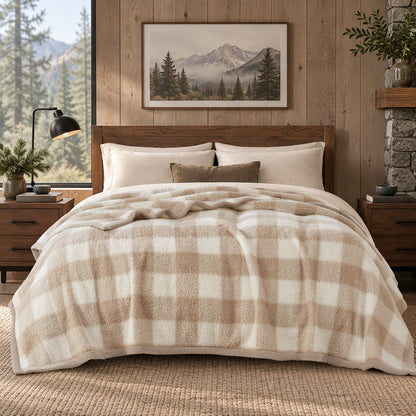 Burlington Berber Blanket - Tan Buffalo