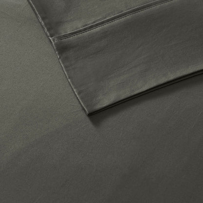 800 Thread Count Cotton Blend Sateen Sheet Set - Charcoal