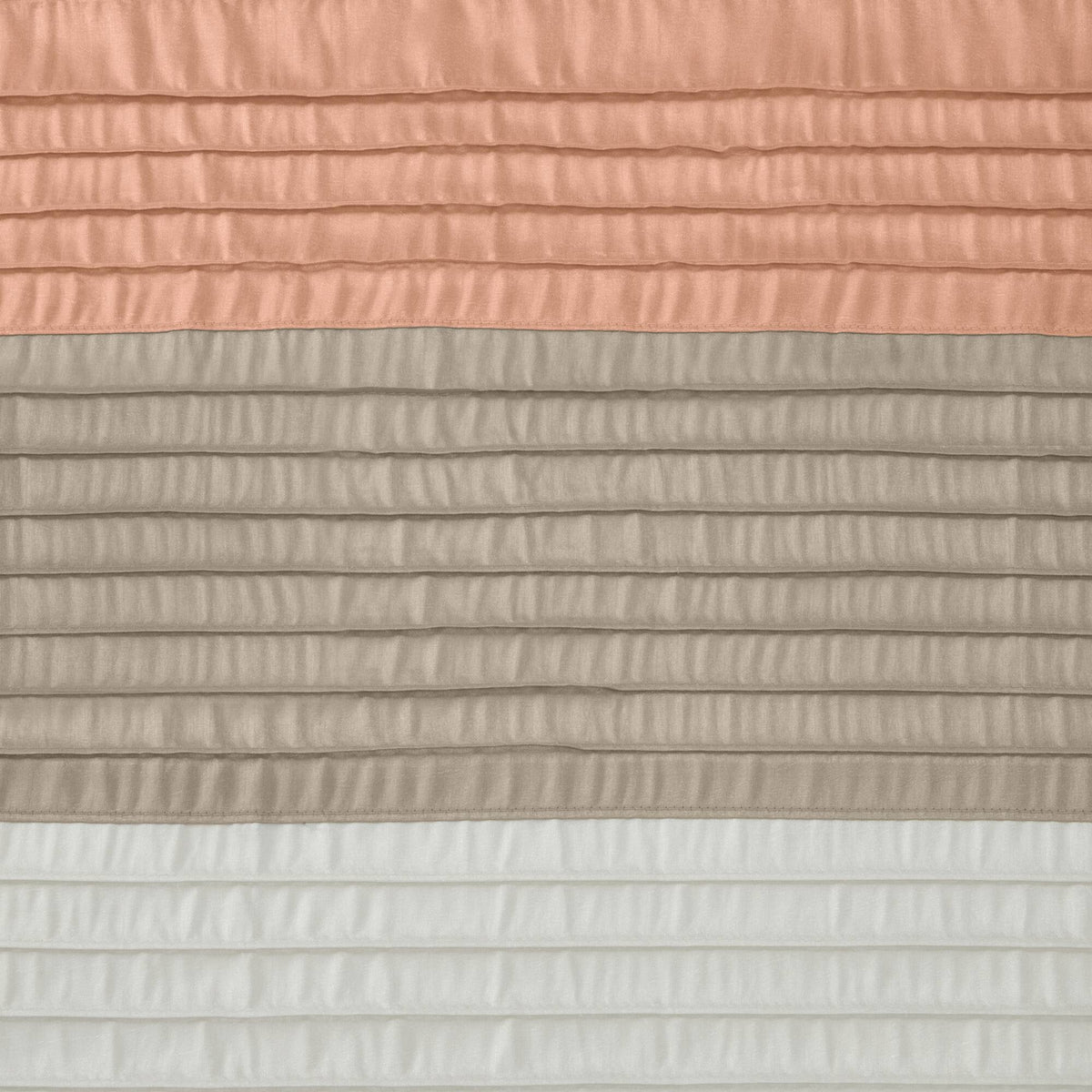 Amherst Faux Silk Shower Curtain - Coral