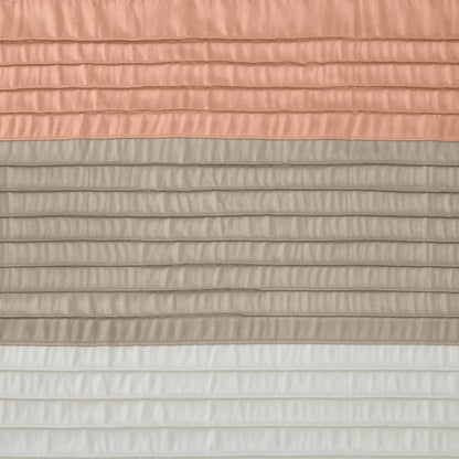 Amherst Faux Silk Shower Curtain - Coral