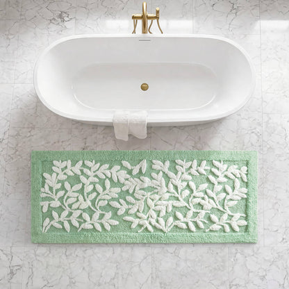 Serene Cotton Tufted Bath Rug - Sage Green