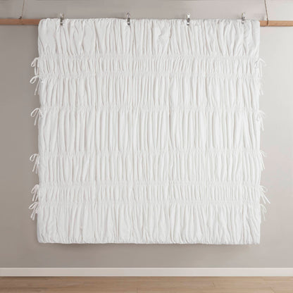 Mia Comforter Set - White