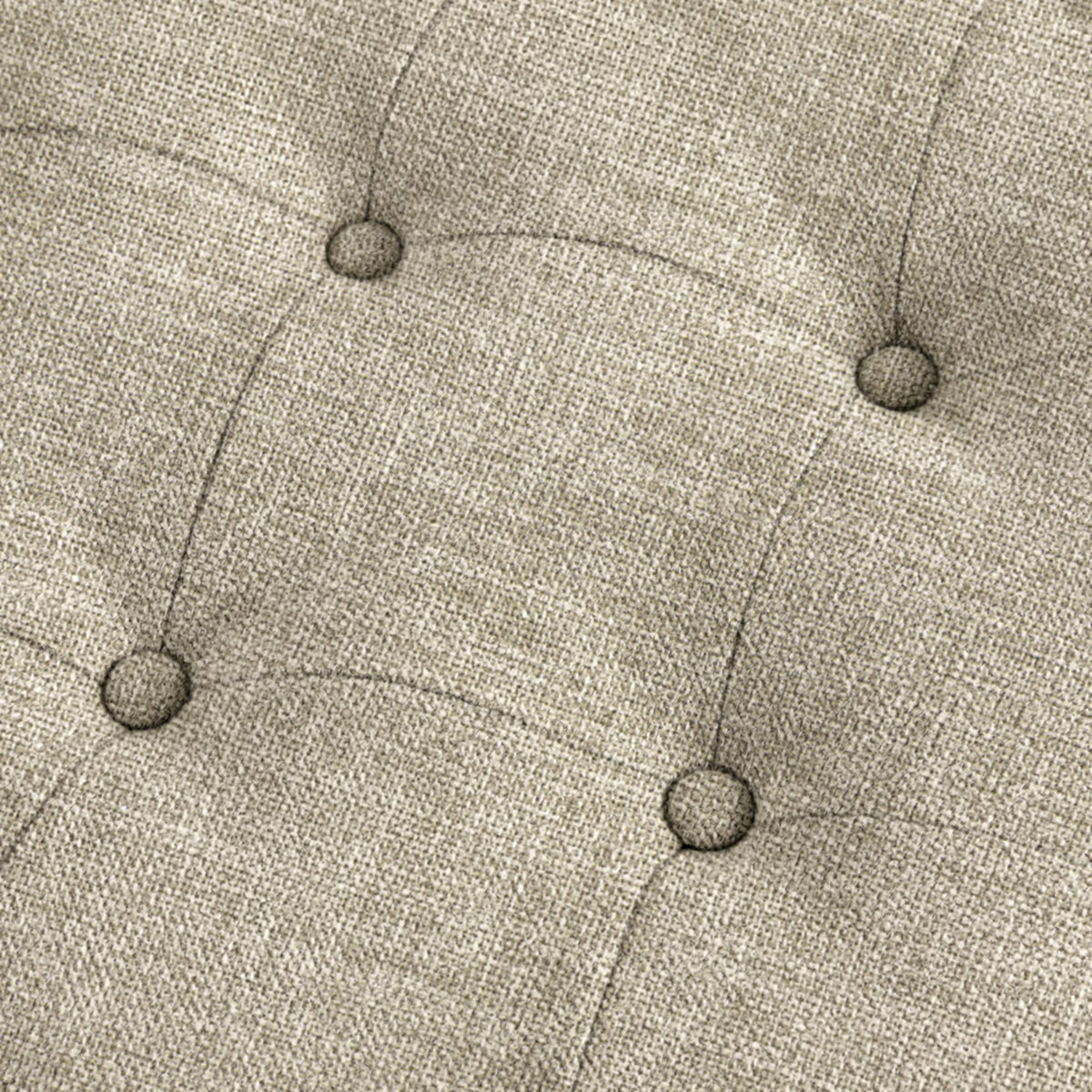 Clara Accent Ottoman - Linen