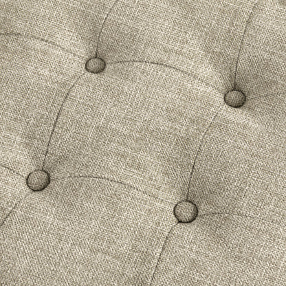 Clara Accent Ottoman - Linen