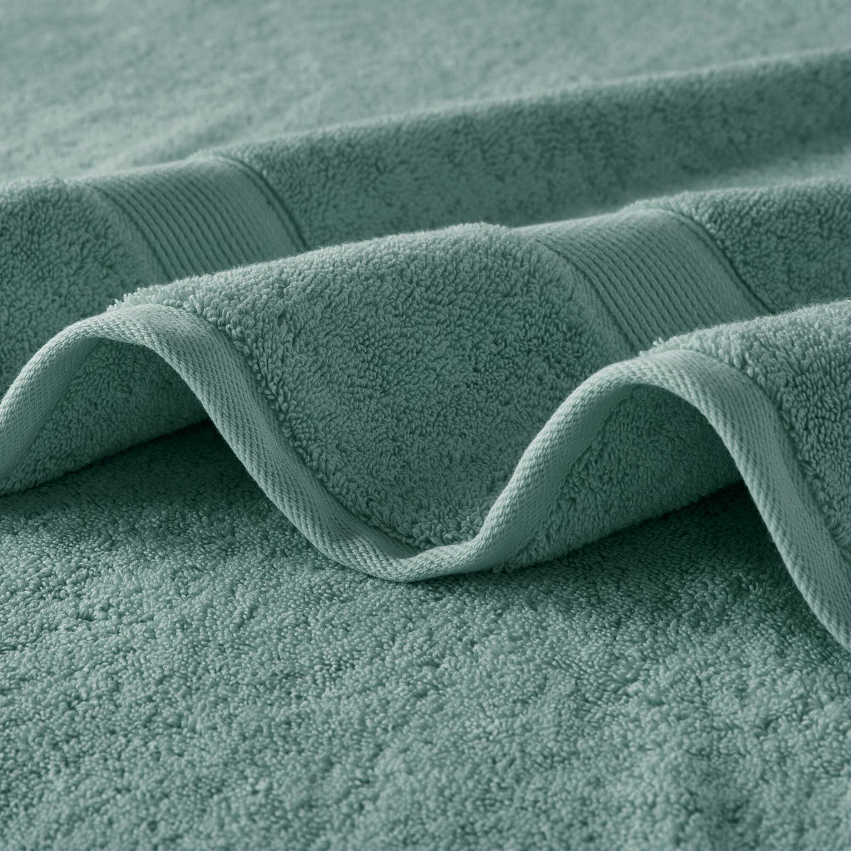 800GSM 100% Cotton 8 Piece Towel Set - Dusty Green